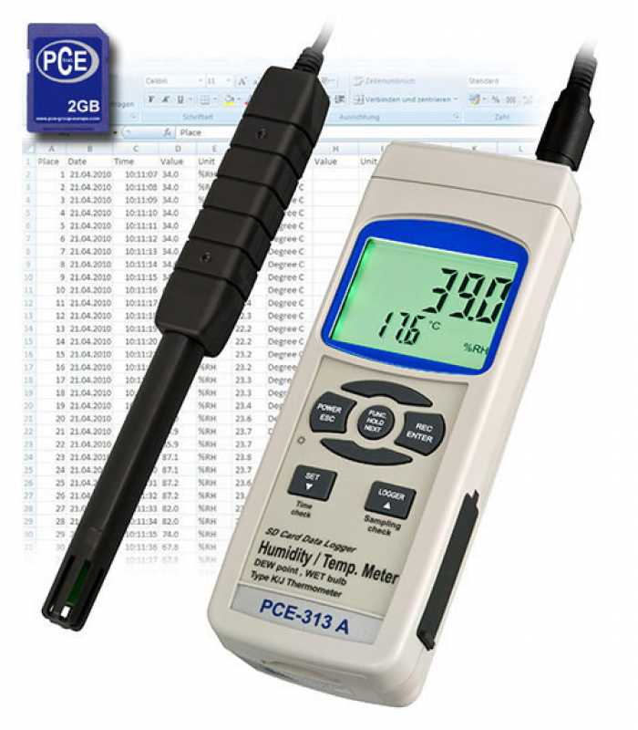 PCE Instruments PCE-313 S [PCE-313 S] Temperature Meter 0 to 50°C (32 to 122°F)